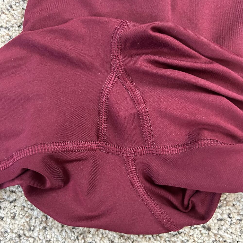 American Eagle Leggings Size XS Short Petite High Rise Burgundy Purple - Picture 4 of 5
